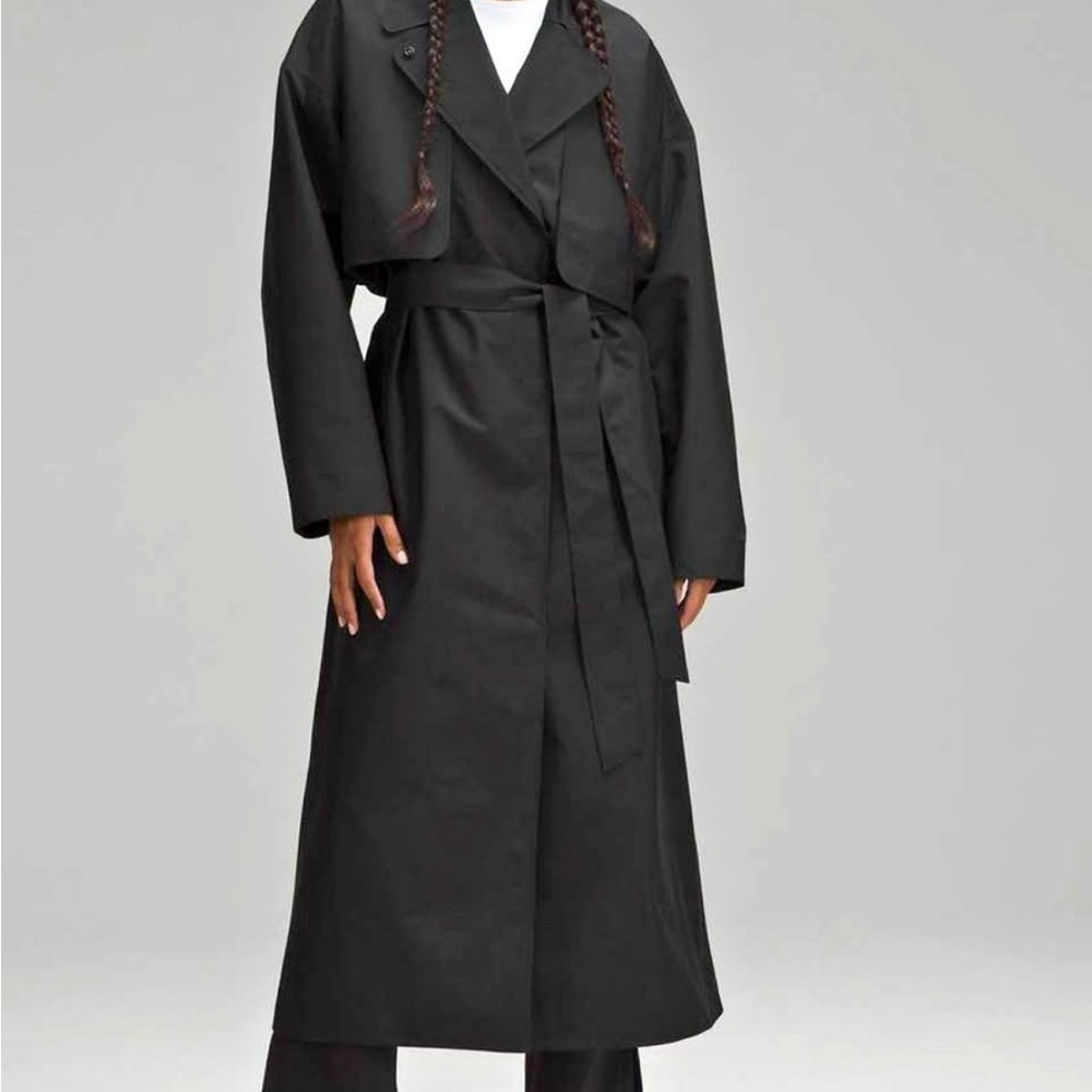 Lululemon Oversized Tie-Waist Trench Coat size large